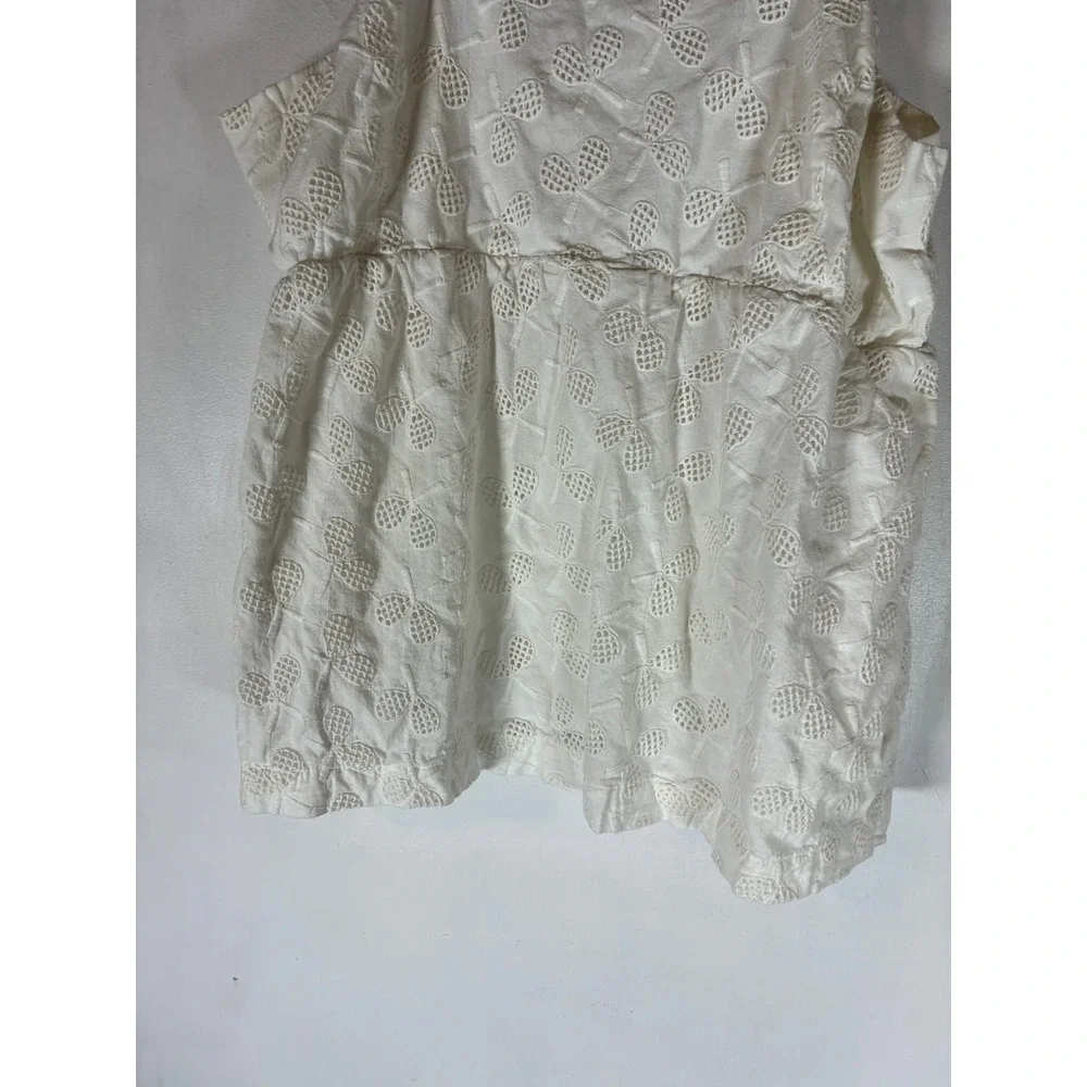 Postmark Anthropologie All Court Advantage Tennis Eyelet Cami Tank Top Size 10